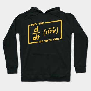 May the force (F=ma) be with you. Physics Maths Hoodie